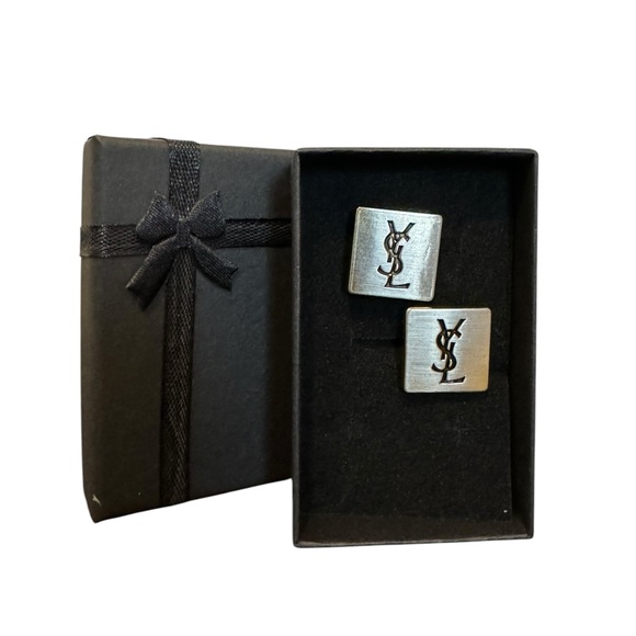 Yves Saint Laurent Other - YSL Vintage Squared Cuff Links